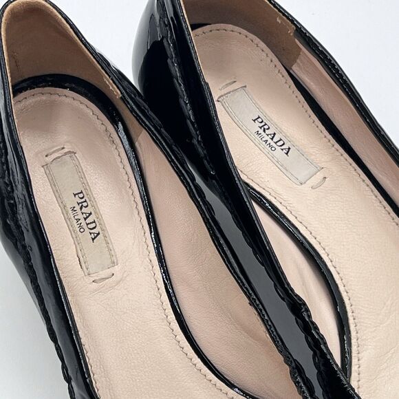 Prada Black Patent Leather Heels - Picture 12 of 16